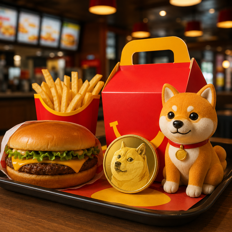 도지코인(DOGE), 맥도날드/AI 생성 이미지