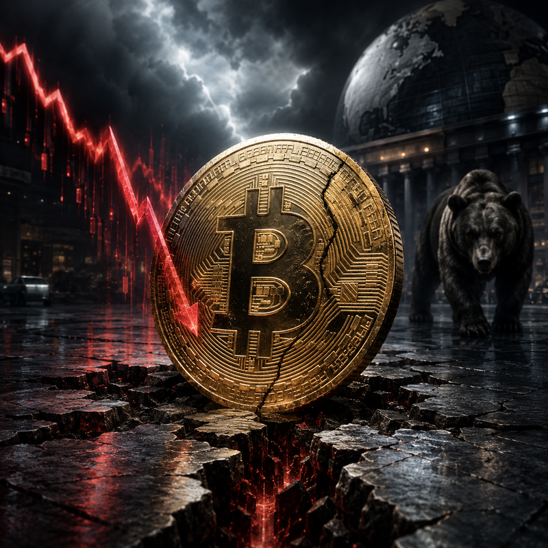 비트코인(BTC), 약세장, 암호화폐 하락/AI 생성 이미지