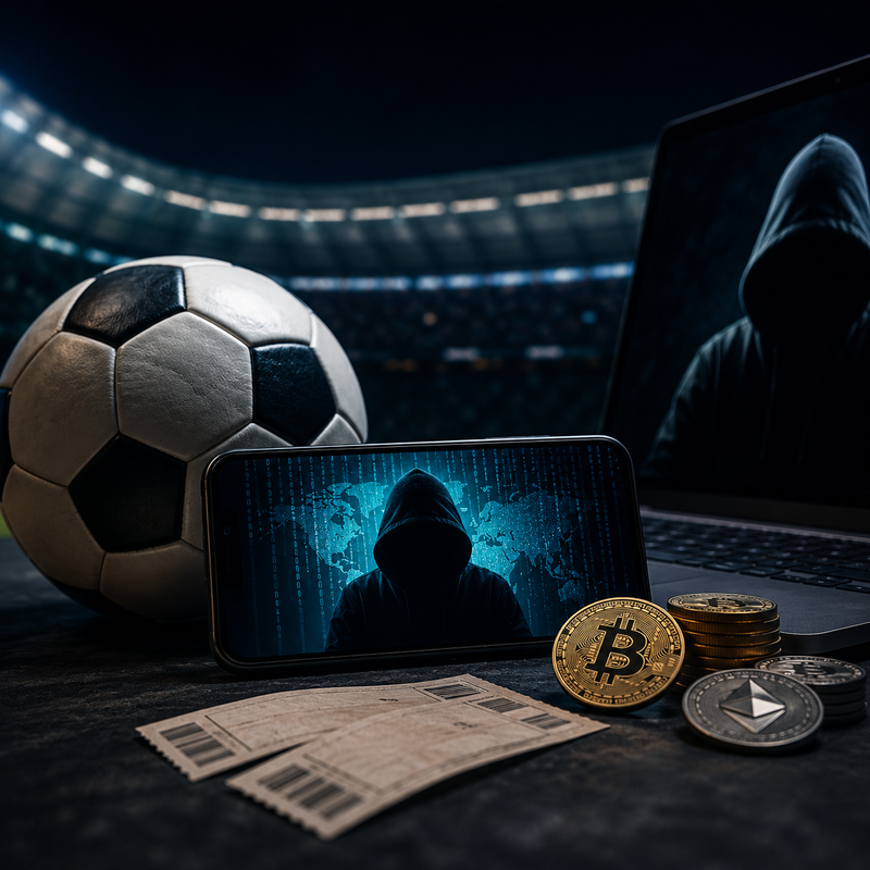 월드컵, 암호화폐 사기, 암호화폐 범죄, 비트코인(BTC), 이더리움(ETH)/AI 생성 이미지