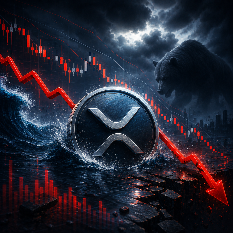 엑스알피(XRP), 하락장, 약세장/AI 생성 이미지