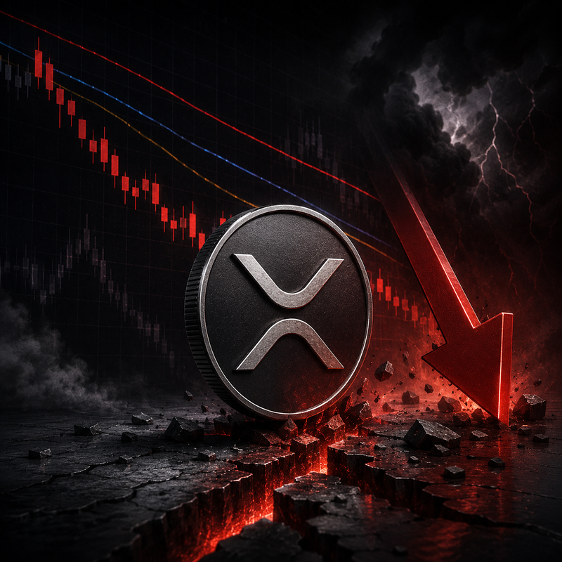 엑스알피(XRP), 하락장/AI 생성 이미지