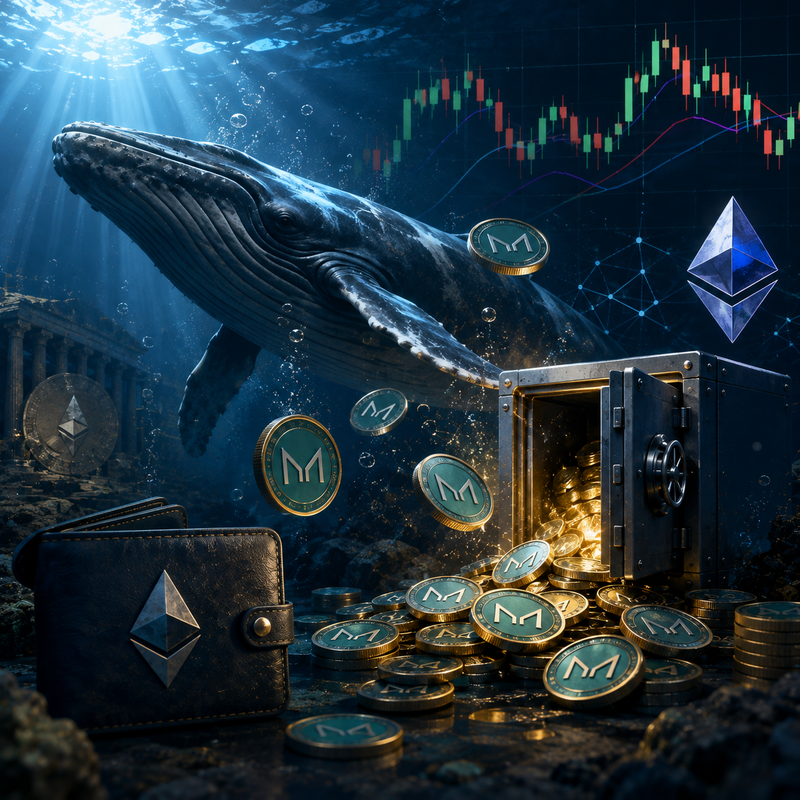 암호화폐 고래, 이더리움(ETH), 메이커(MKR)/AI 생성 이미지